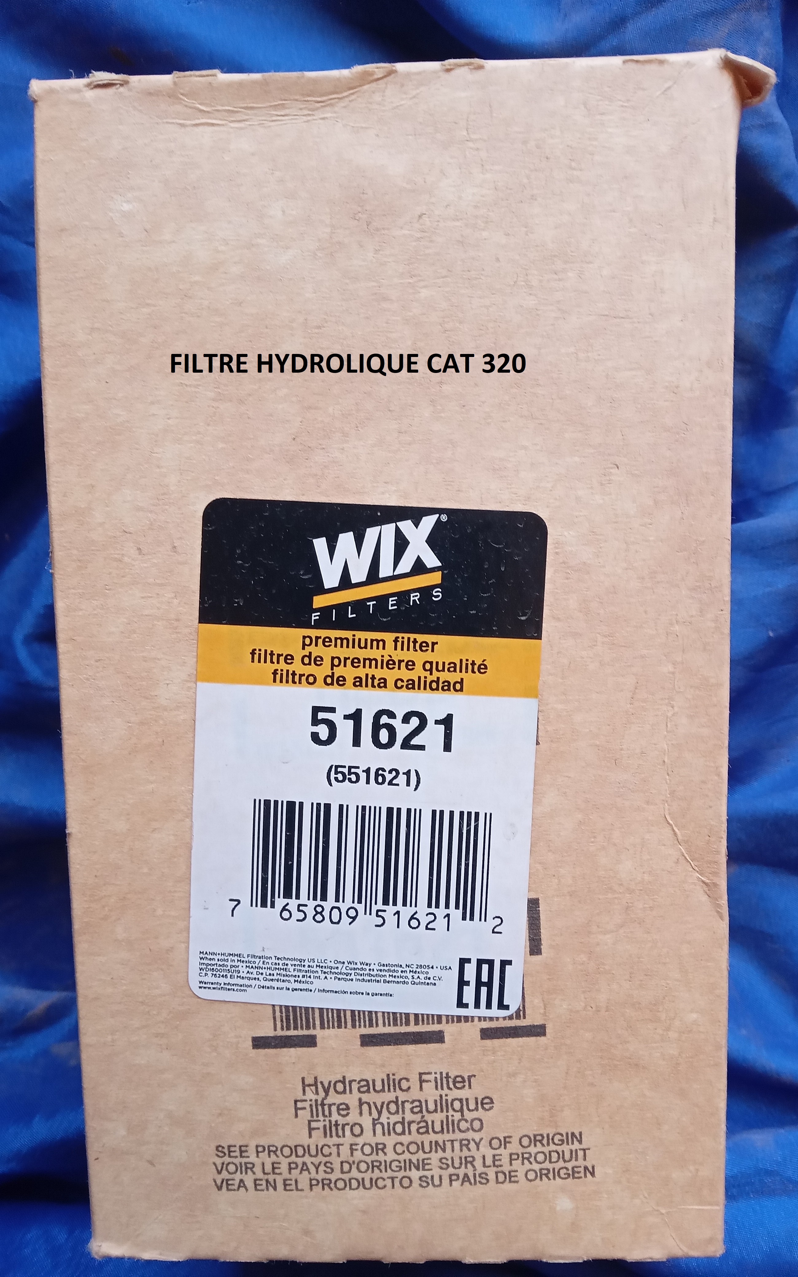 FILTRE HYDROLIQUE CAT 320