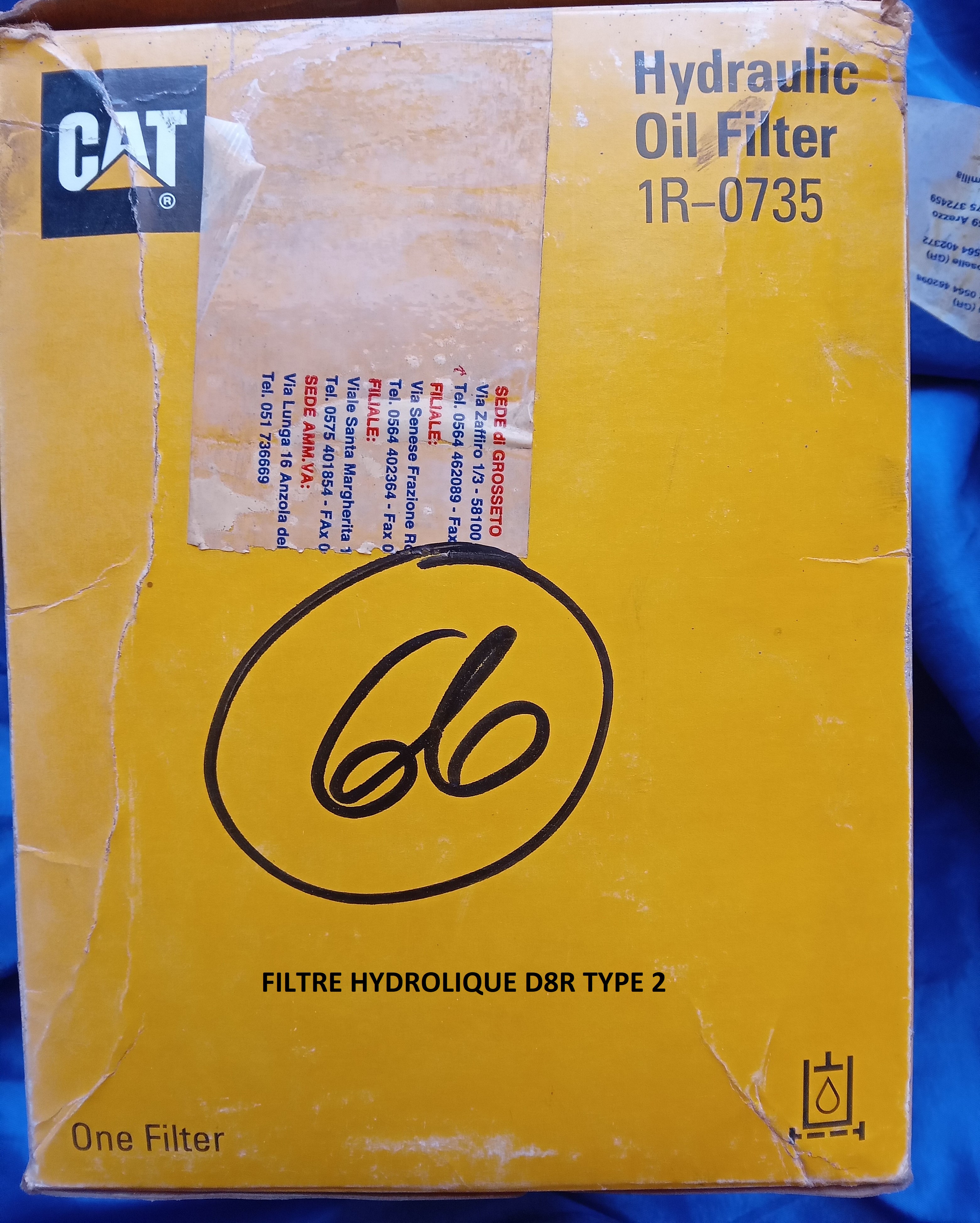 FILTRE HYDROLIQUE D8R TYPE2