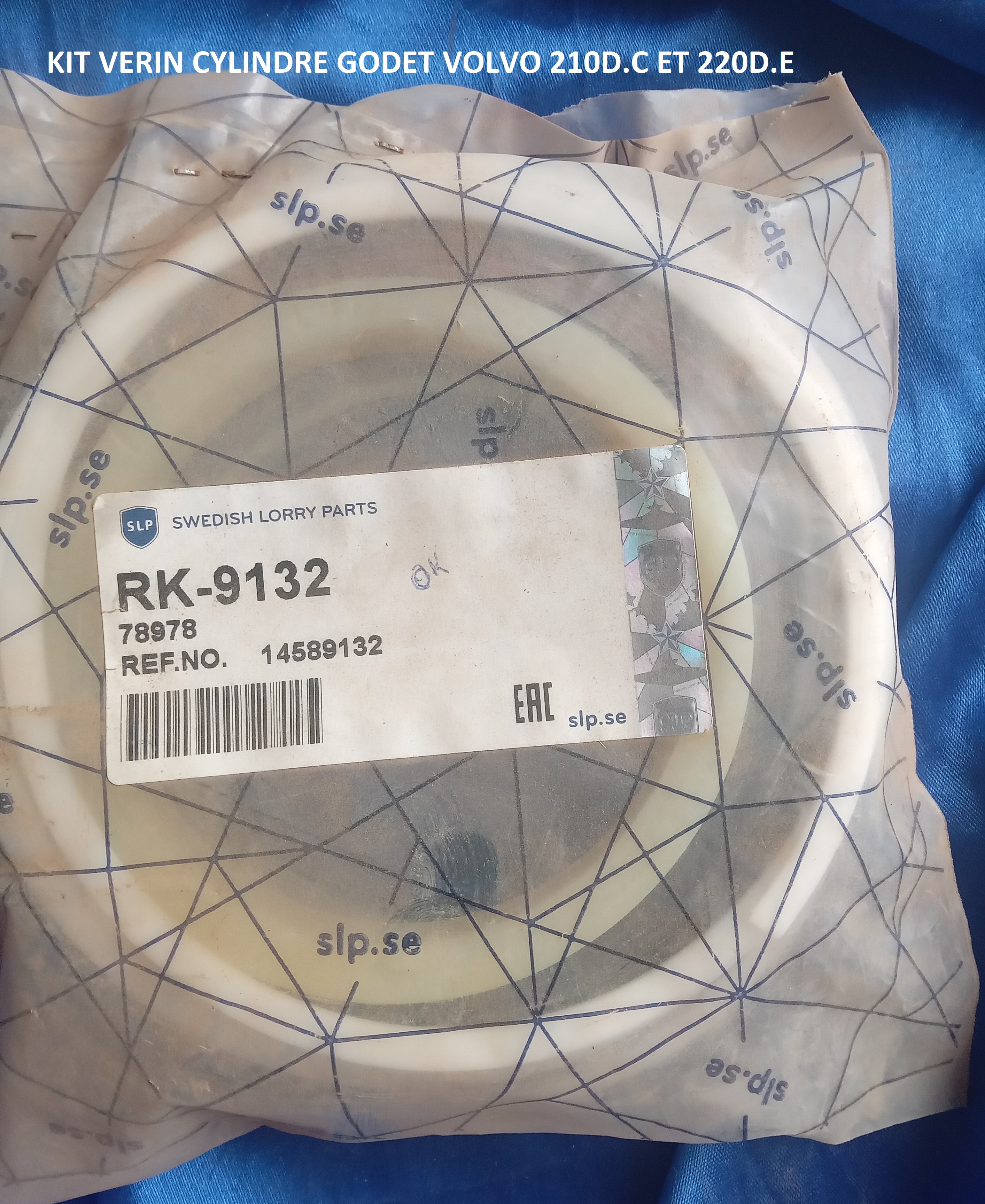 KIT VERIN CYLINDRE GODET VOLVO 210B.C ET 220D.E