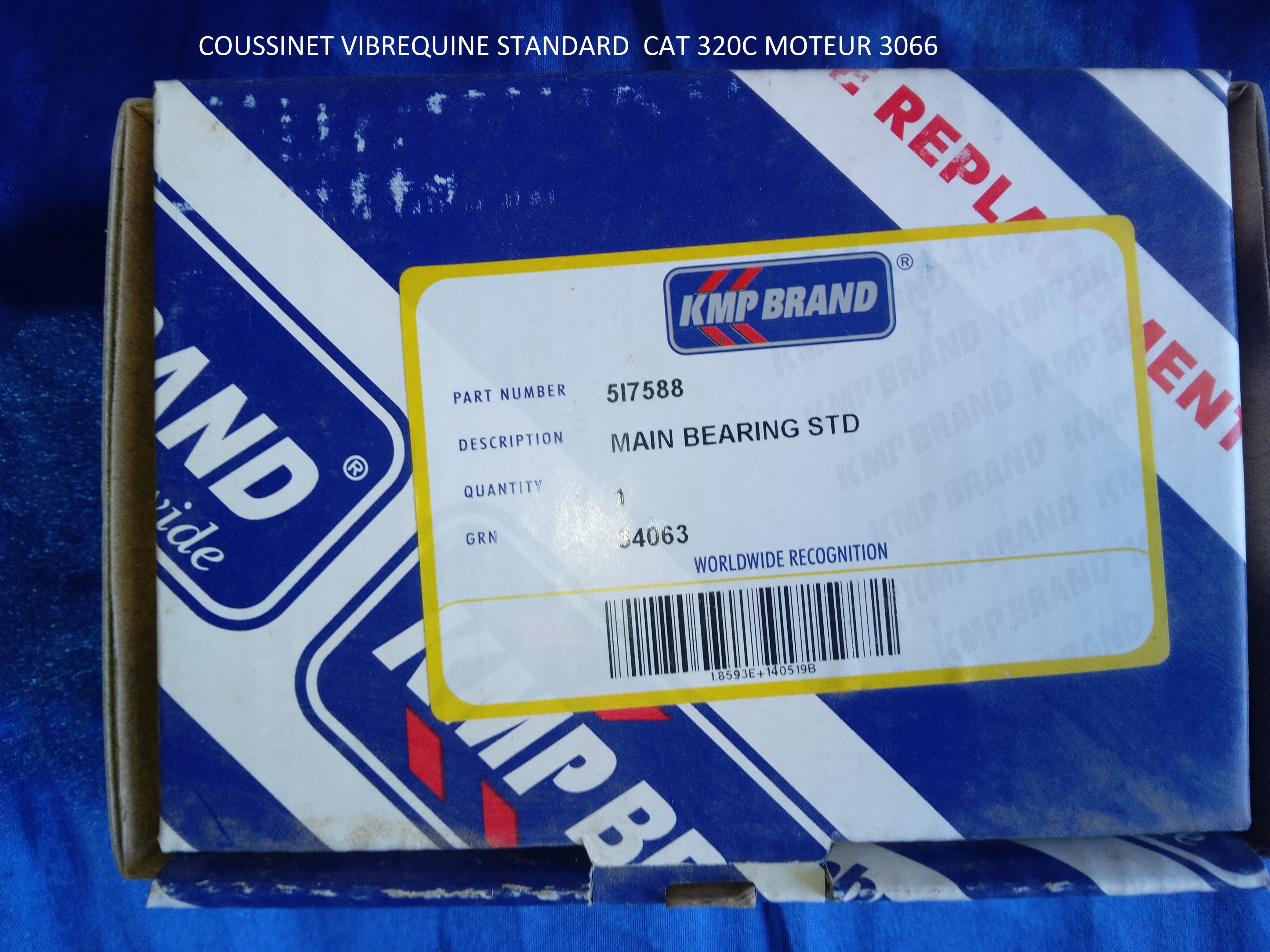 COUSSINET VILLEBREQUINE STD CAT 320C 3066