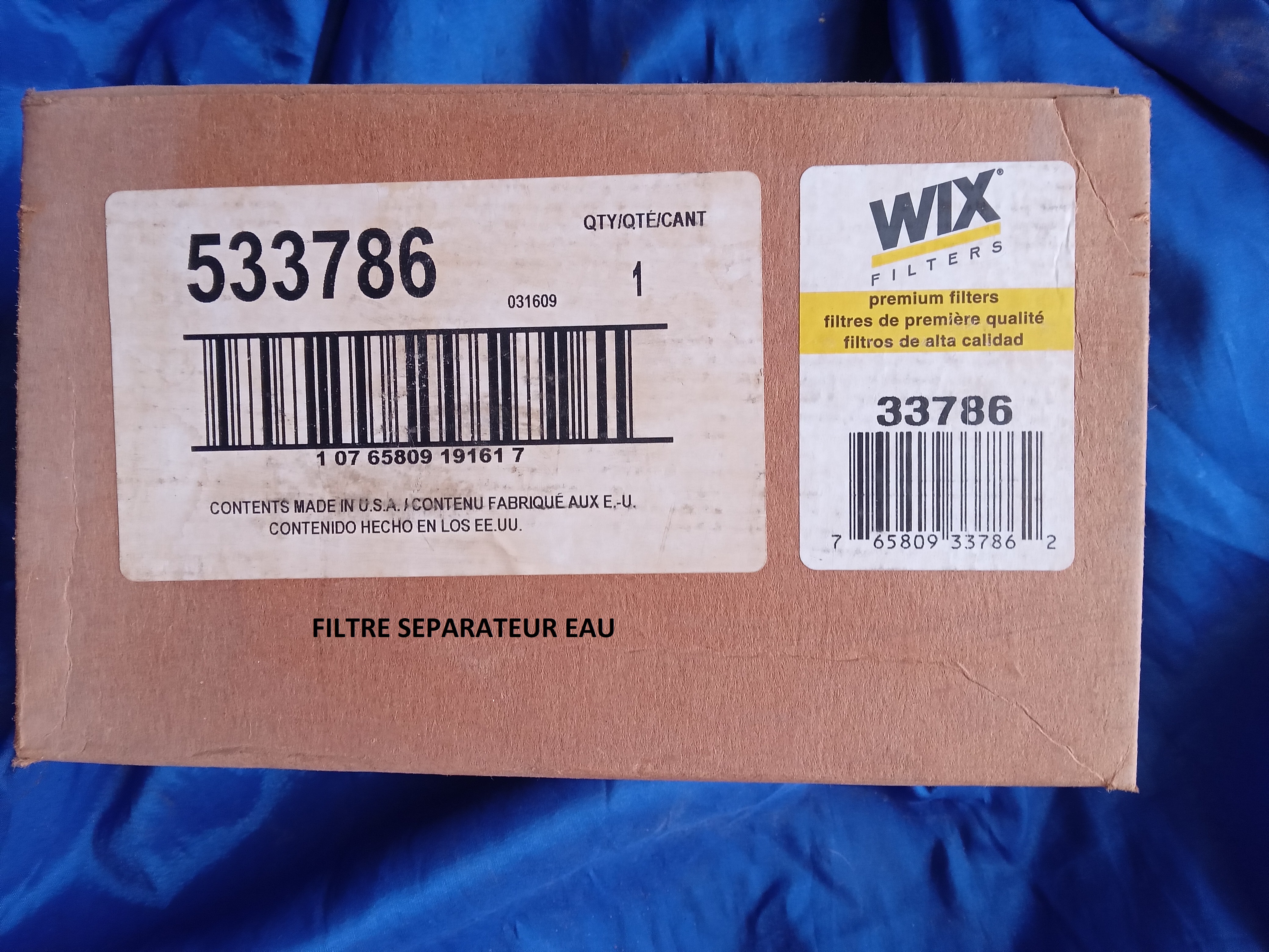 FILTRE SEPARATEUR EAU