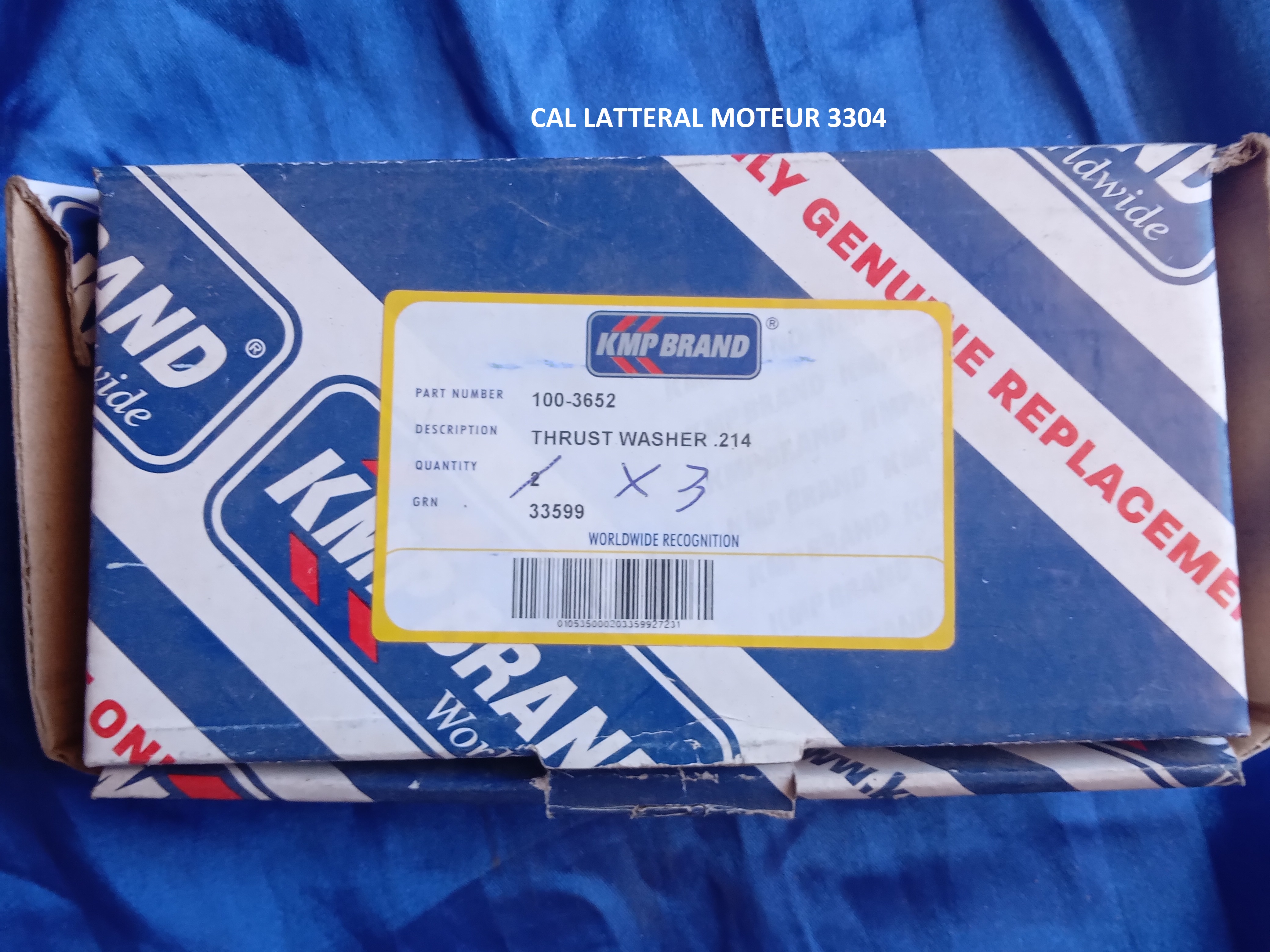 CAL LATÉRAL MOTEUR 3304/1PIECES