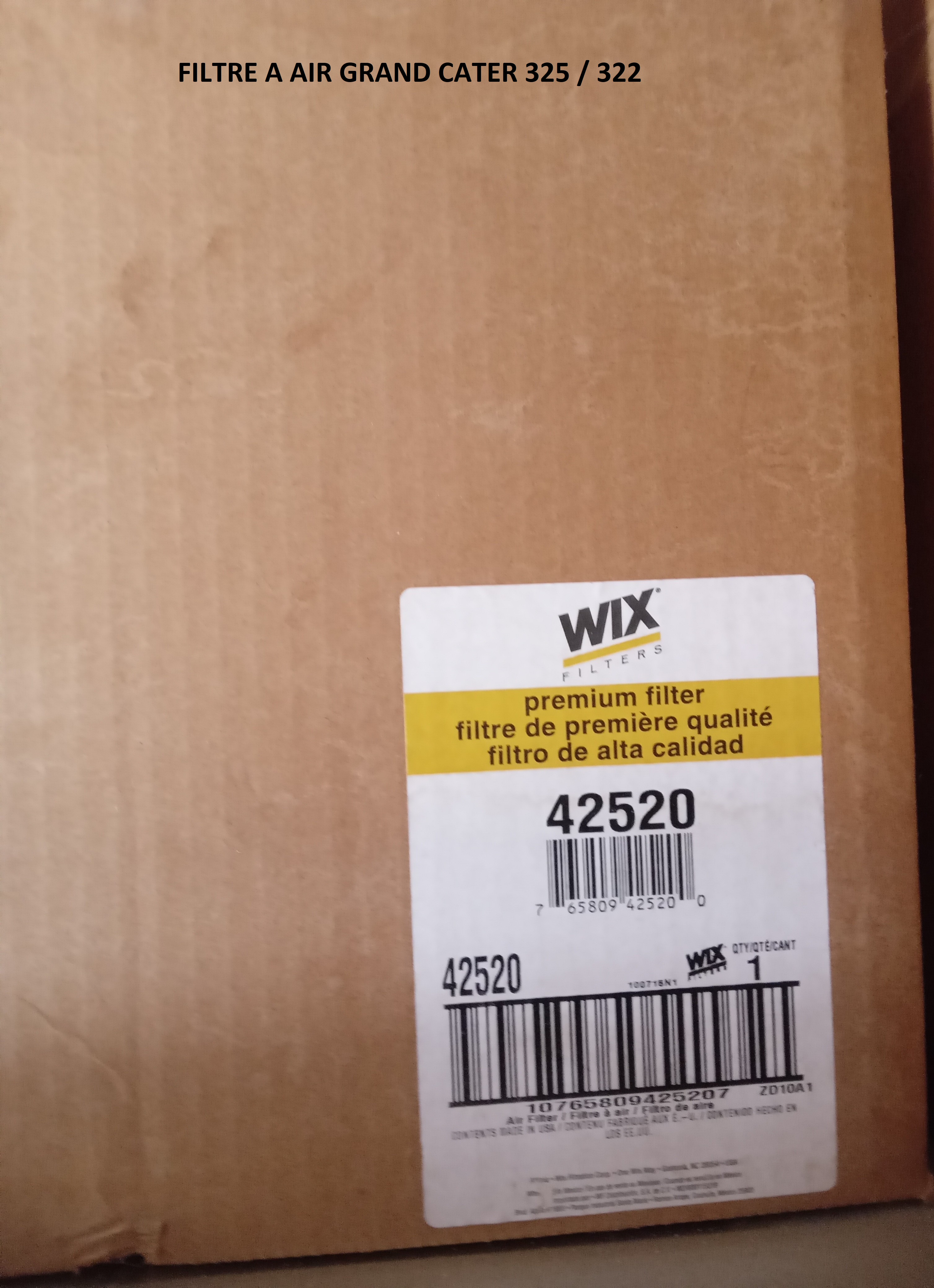 FILTRE A AIR GRAND CAT 325/322  VIEUX